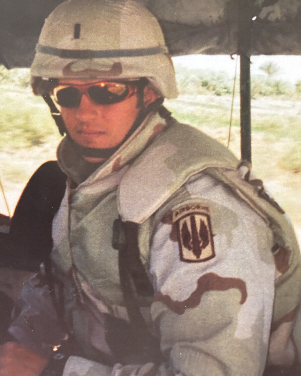 Rick Alvarez deployed, Field Artillery officer